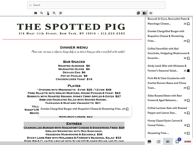 Screenshot of iPad App